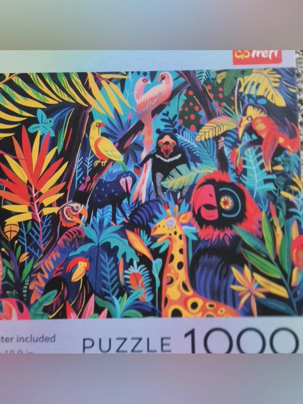1000-Piece Jungle Animals Puzzle - Vibrant Multicolor